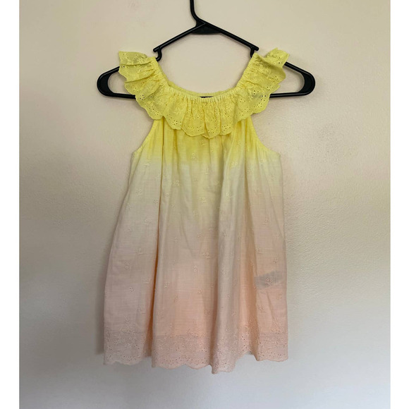 Bonpoint English Embroidered Shanti TopYellow
